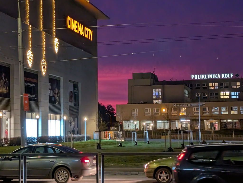 A scenic photograph capturing a local mall and polyclinic